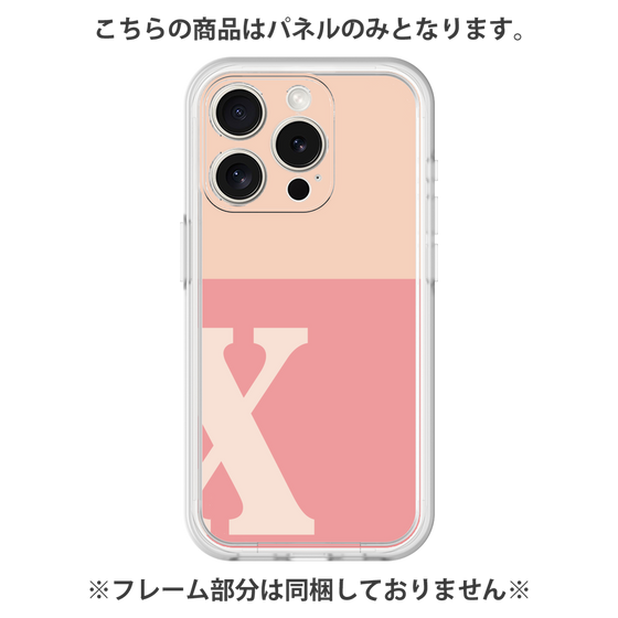 Premium Panel［ Original - initial two tone - X pink ］