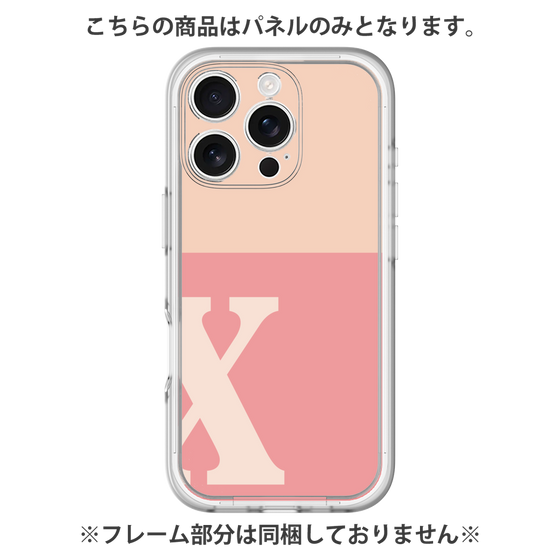 Premium Panel［ Original - initial two tone - X pink ］