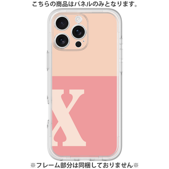 Premium Panel［ Original - initial two tone - X pink ］