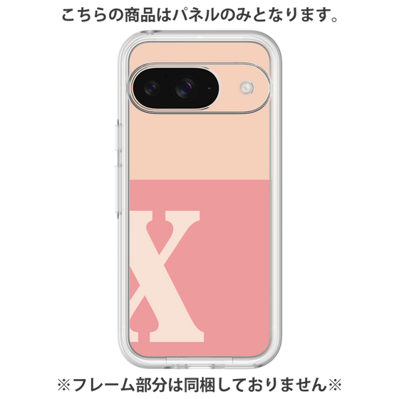 Premium Panel［ Original - initial two tone - X pink ］
