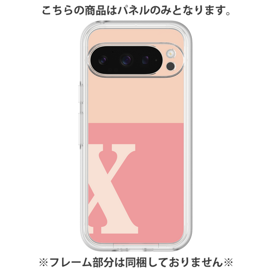 Premium Panel［ Original - initial two tone - X pink ］