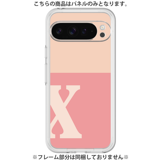 Premium Panel［ Original - initial two tone - X pink ］