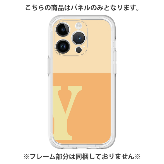 Premium Panel［ Original - initial two tone - Y orange ］