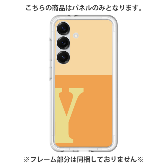 Premium Panel［ Original - initial two tone - Y orange ］