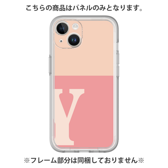 Premium Panel［ Original - initial two tone - Y pink ］
