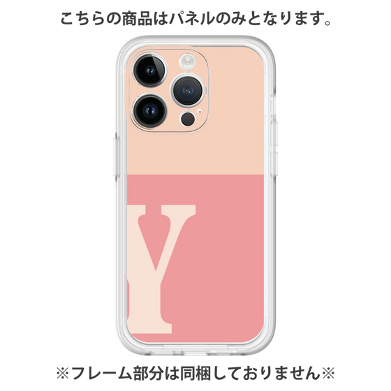 Premium Panel［ Original - initial two tone - Y pink ］
