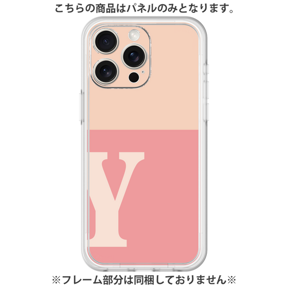 Premium Panel［ Original - initial two tone - Y pink ］