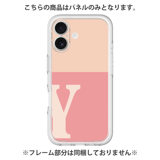 Premium Panel［ Original - initial two tone - Y pink ］