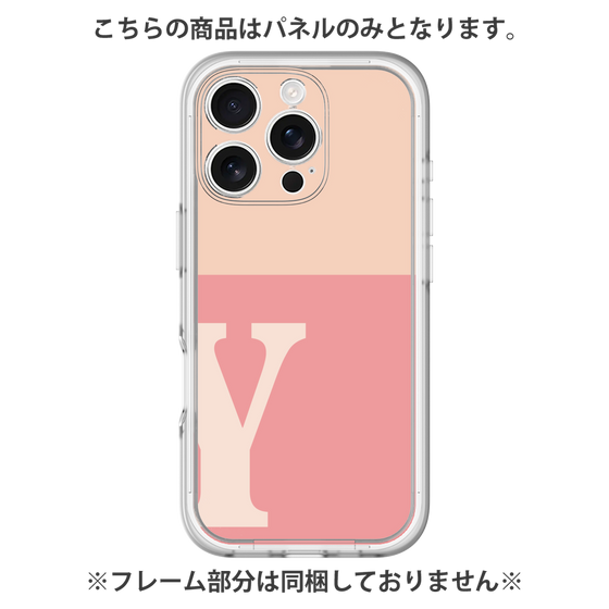 Premium Panel［ Original - initial two tone - Y pink ］