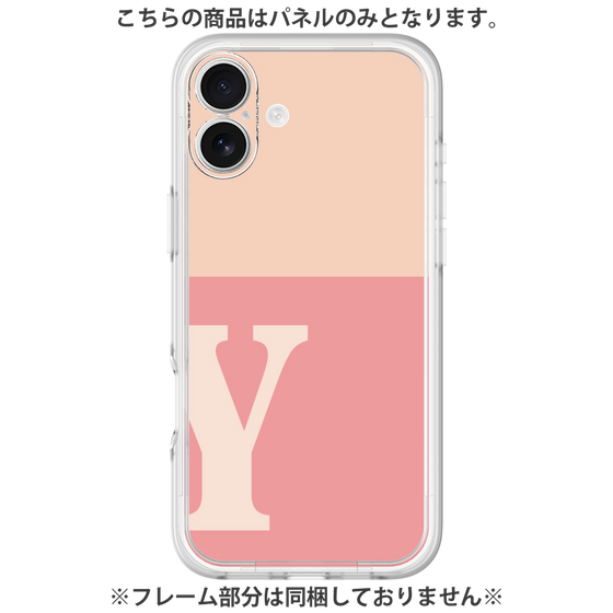 Premium Panel［ Original - initial two tone - Y pink ］