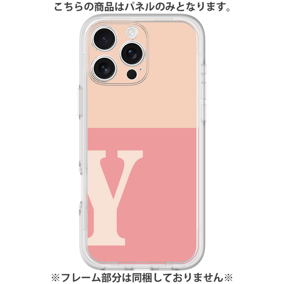 Premium Panel［ Original - initial two tone - Y pink ］