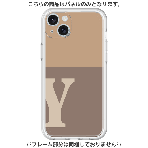 Premium Panel［ Original - initial two tone - Y brown ］