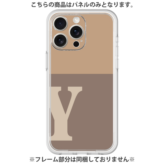 Premium Panel［ Original - initial two tone - Y brown ］