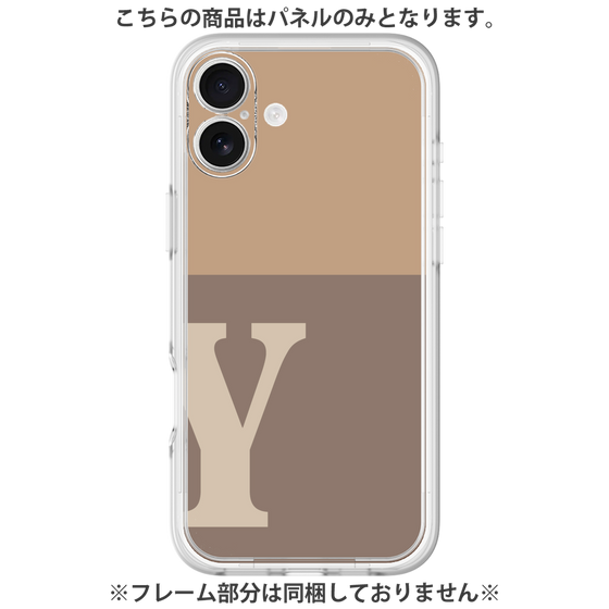 Premium Panel［ Original - initial two tone - Y brown ］