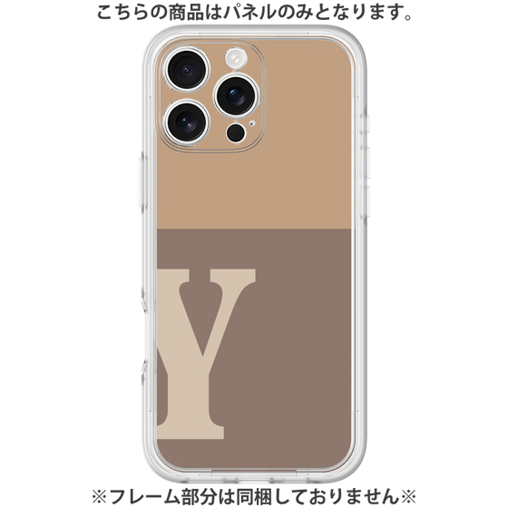 Premium Panel［ Original - initial two tone - Y brown ］