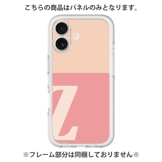 Premium Panel［ Original - initial two tone - Z pink ］