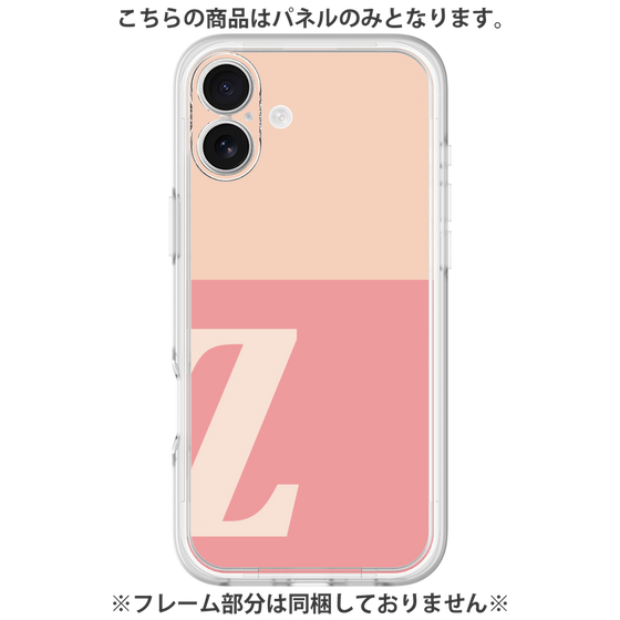 Premium Panel［ Original - initial two tone - Z pink ］