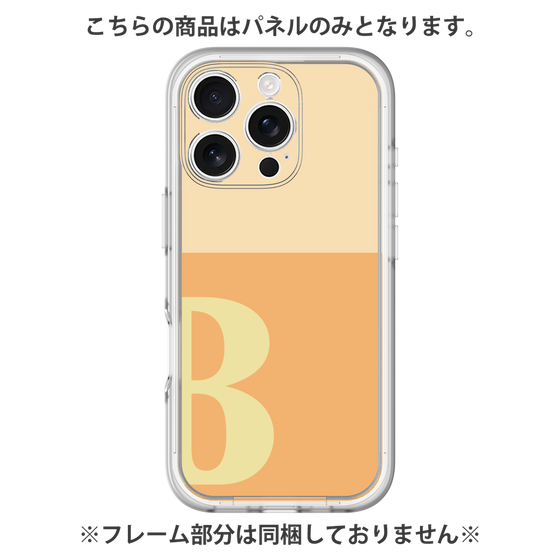 Premium Panel［ Original - initial two tone - B orange ］
