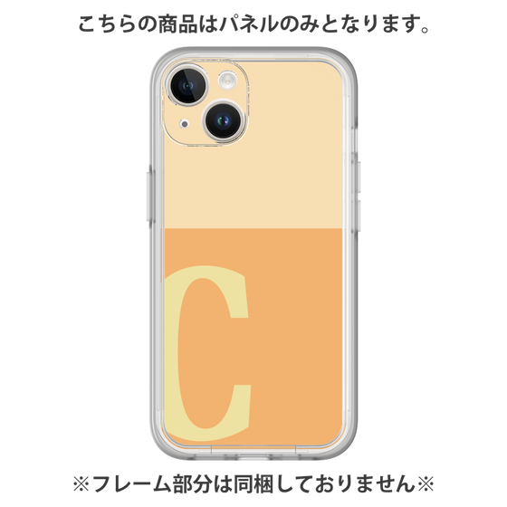 Premium Panel［ Original - initial two tone - C orange ］