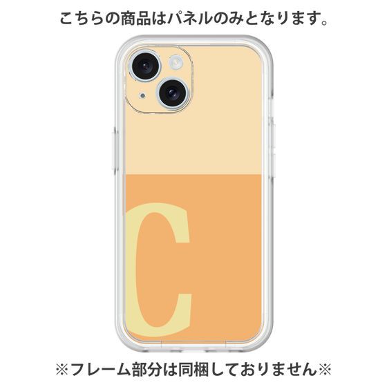 Premium Panel［ Original - initial two tone - C orange ］