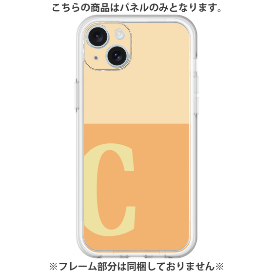Premium Panel［ Original - initial two tone - C orange ］