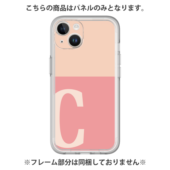 Premium Panel［ Original - initial two tone - C pink ］