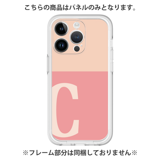 Premium Panel［ Original - initial two tone - C pink ］