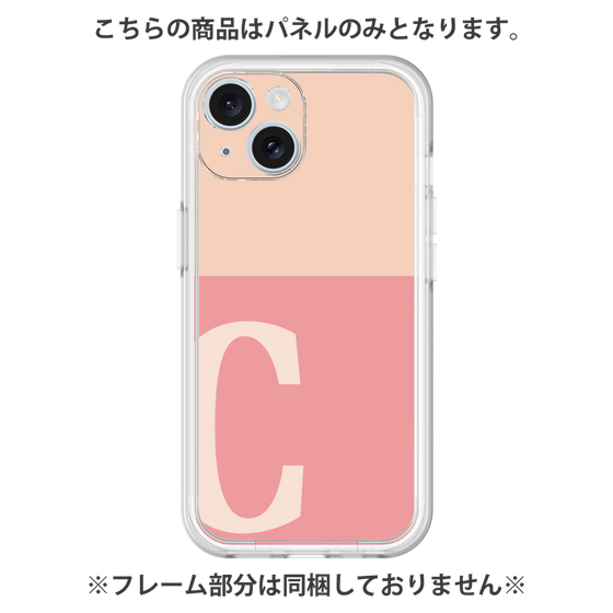 Premium Panel［ Original - initial two tone - C pink ］