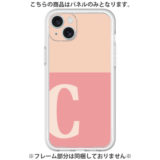 Premium Panel［ Original - initial two tone - C pink ］