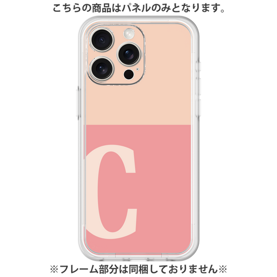 Premium Panel［ Original - initial two tone - C pink ］
