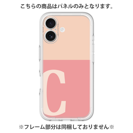 Premium Panel［ Original - initial two tone - C pink ］