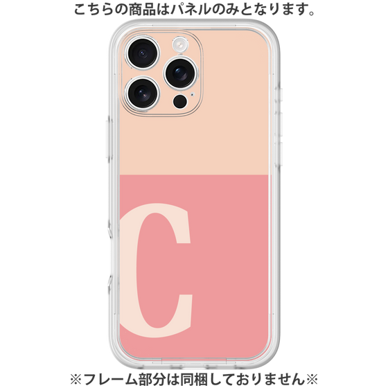 Premium Panel［ Original - initial two tone - C pink ］