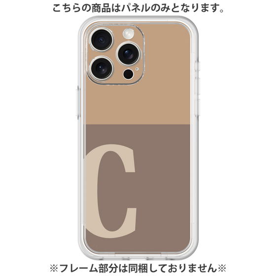 Premium Panel［ Original - initial two tone - C brown ］