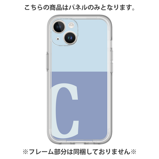 Premium Panel［ Original - initial two tone - C blue ］