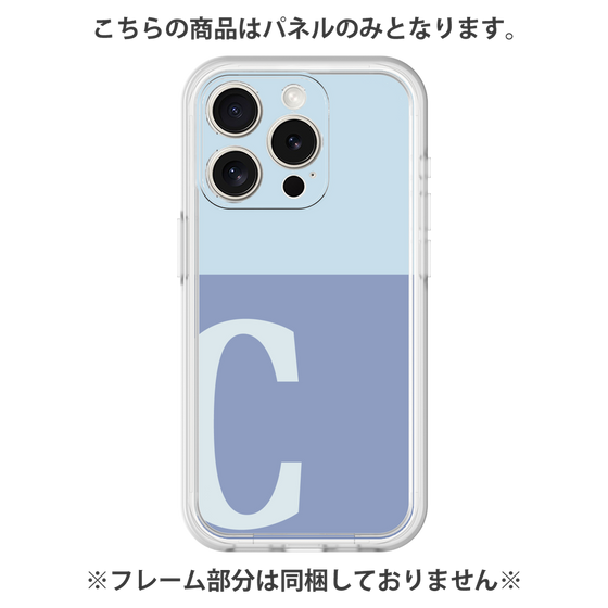 Premium Panel［ Original - initial two tone - C blue ］