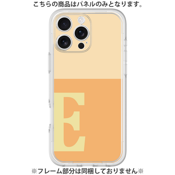 Premium Panel［ Original - initial two tone - E orange ］