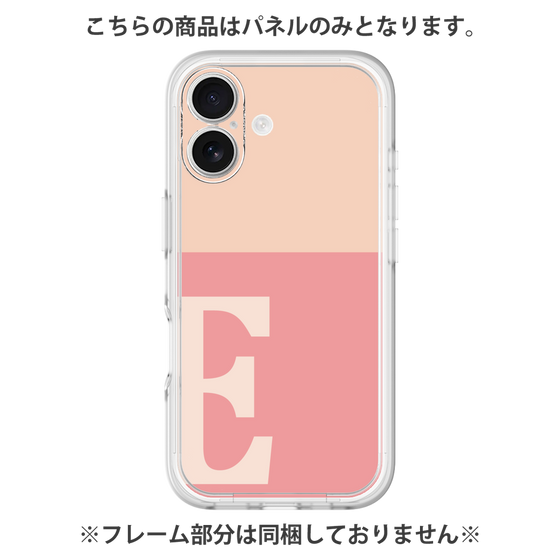 Premium Panel［ Original - initial two tone - E pink ］