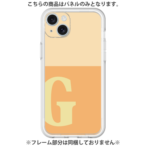 Premium Panel［ Original - initial two tone - G orange ］