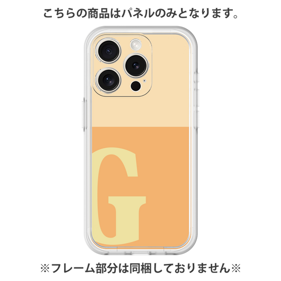 Premium Panel［ Original - initial two tone - G orange ］