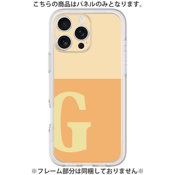 Premium Panel［ Original - initial two tone - G orange ］