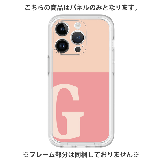 Premium Panel［ Original - initial two tone - G pink ］