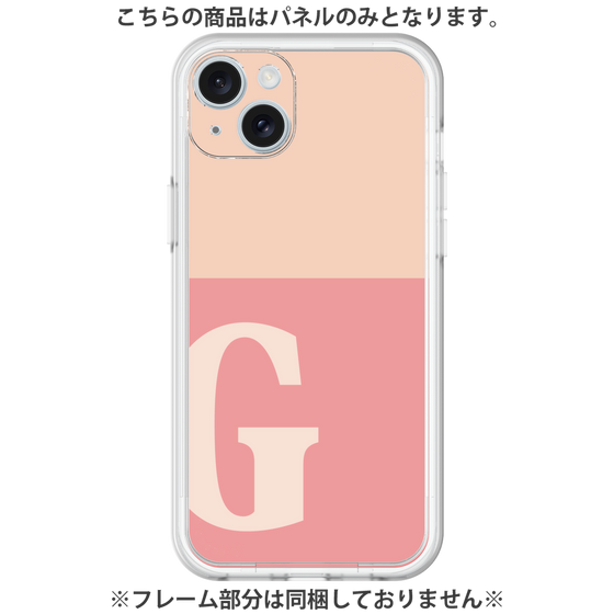 Premium Panel［ Original - initial two tone - G pink ］