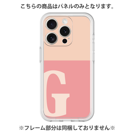 Premium Panel［ Original - initial two tone - G pink ］