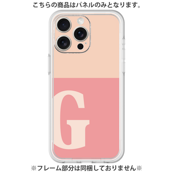 Premium Panel［ Original - initial two tone - G pink ］