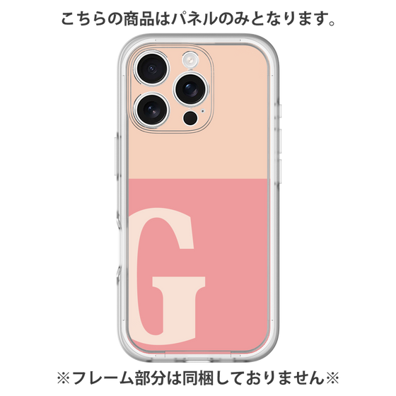 Premium Panel［ Original - initial two tone - G pink ］