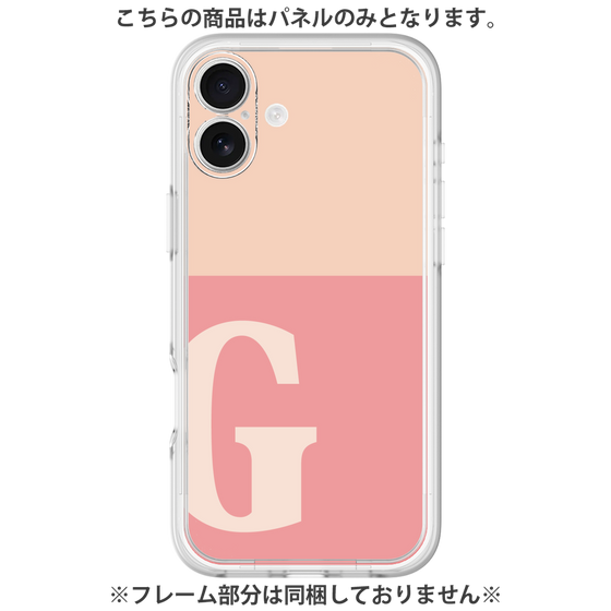 Premium Panel［ Original - initial two tone - G pink ］