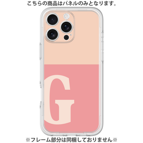 Premium Panel［ Original - initial two tone - G pink ］