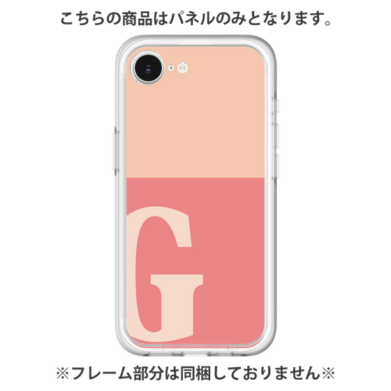 Premium Panel［ Original - initial two tone - G pink ］
