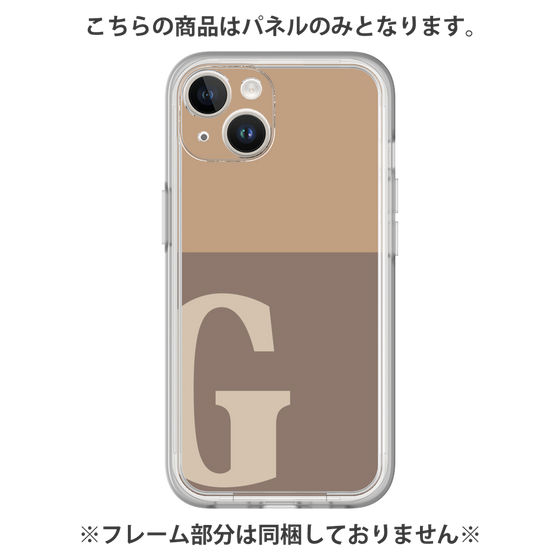Premium Panel［ Original - initial two tone - G brown ］