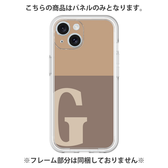 Premium Panel［ Original - initial two tone - G brown ］